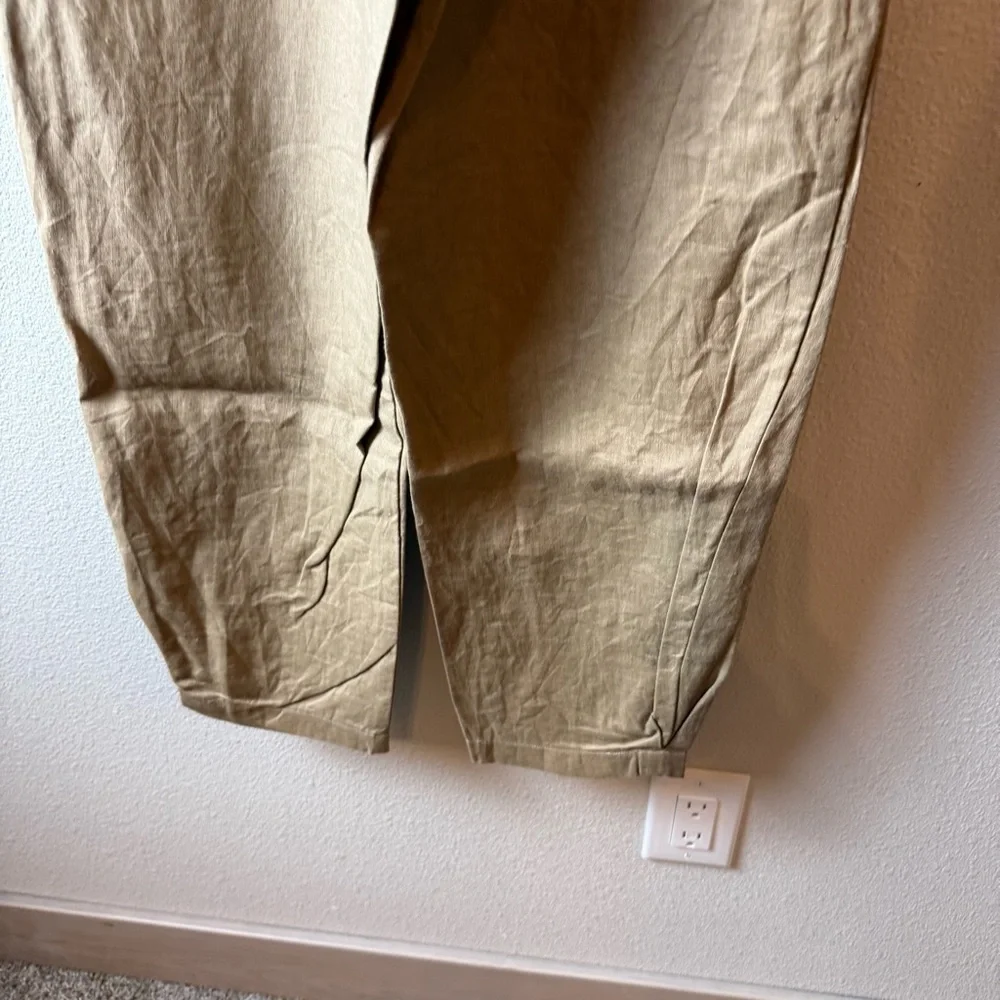 Reformation Fallon Pants Khaki High Rise Tapered Business Casual Boho Women’s 0